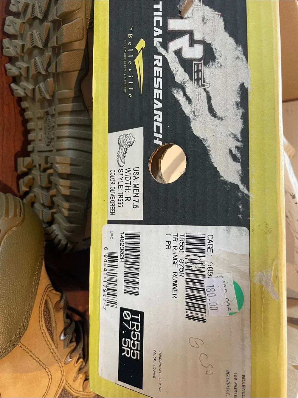 Tactical Research Men’s Olive Green/Tan Field Boots